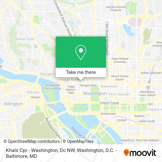 Khals Cpr - Washington, Dc NW map
