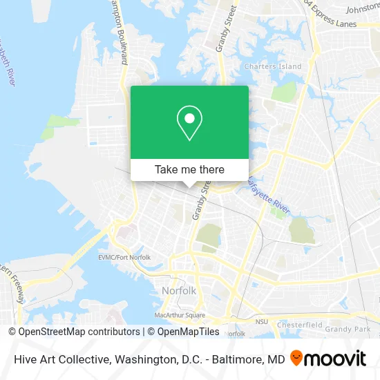 Hive Art Collective map