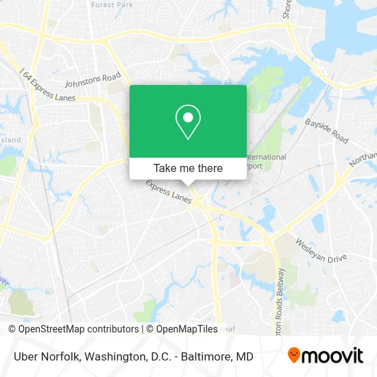 Uber Norfolk map