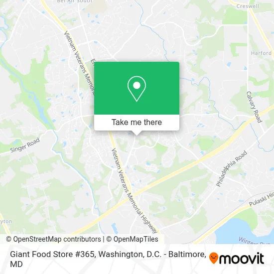 Giant Food Store #365 map