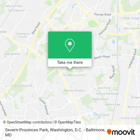 Severn-Provinces Park map
