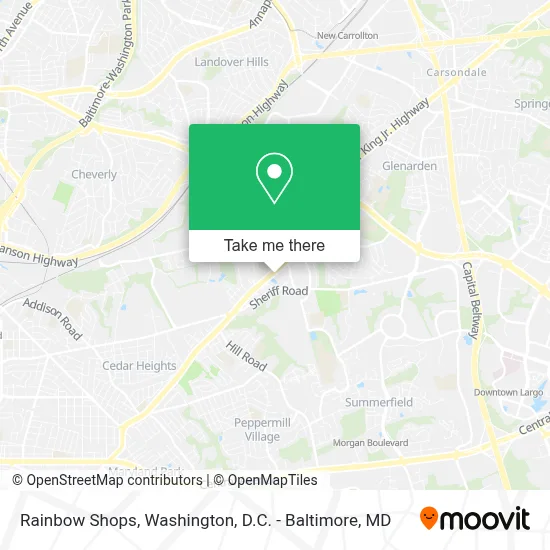 Rainbow Shops map