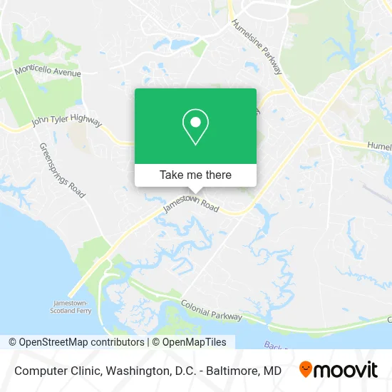 Computer Clinic map