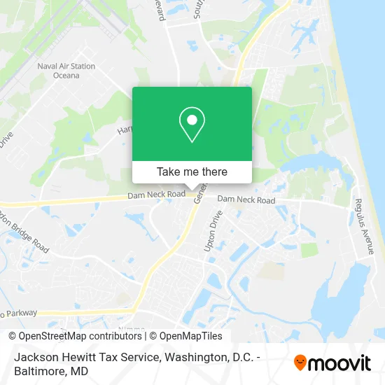 Jackson Hewitt Tax Service map