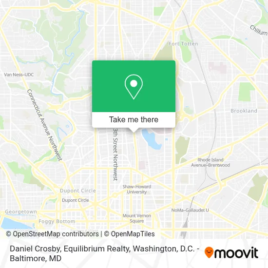 Daniel Crosby, Equilibrium Realty map