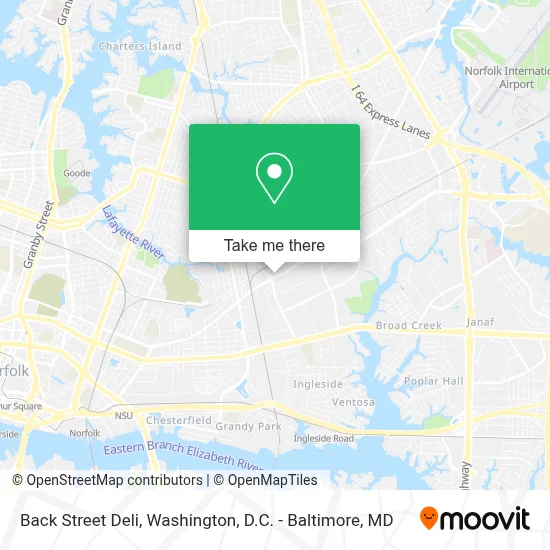 Back Street Deli map