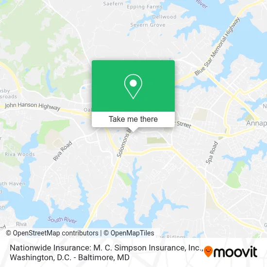 Nationwide Insurance: M. C. Simpson Insurance, Inc. map