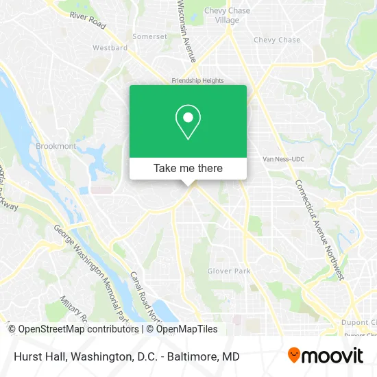 Hurst Hall map