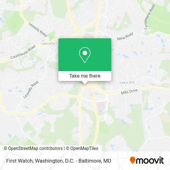 First Watch map