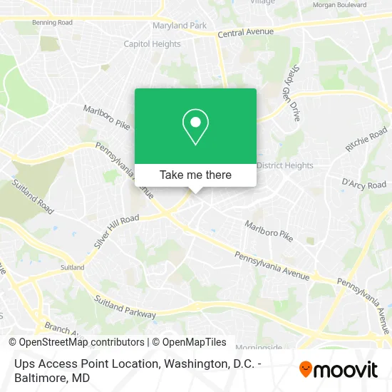 Ups Access Point Location map