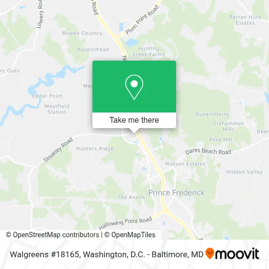 Walgreens #18165 map