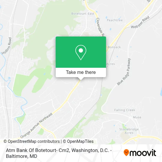 Atm Bank Of Botetourt- Cm2 map