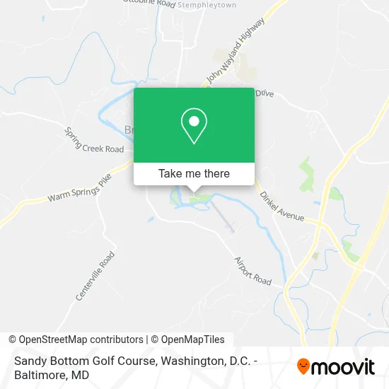 Sandy Bottom Golf Course map