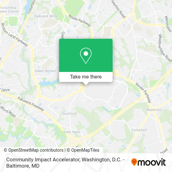 Community Impact Accelerator map