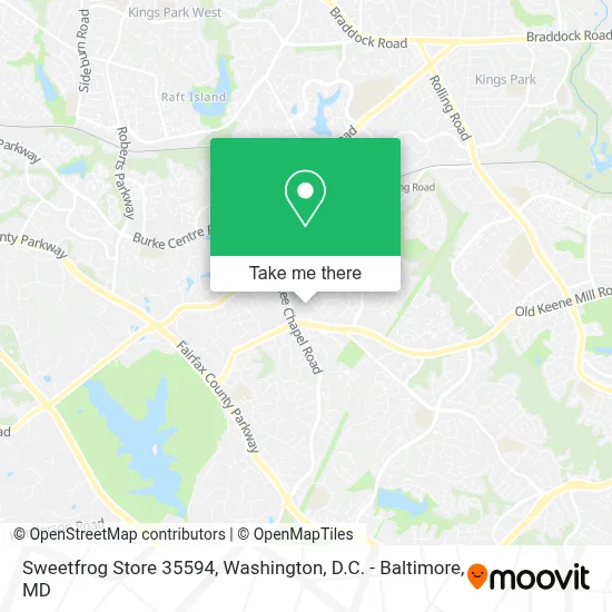 Sweetfrog Store 35594 map
