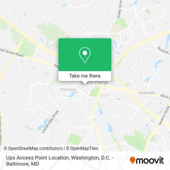Ups Access Point Location map