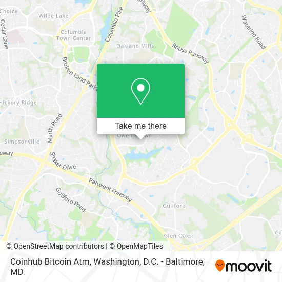 Coinhub Bitcoin Atm map