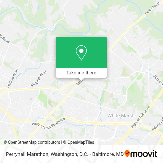 Perryhall Marathon map
