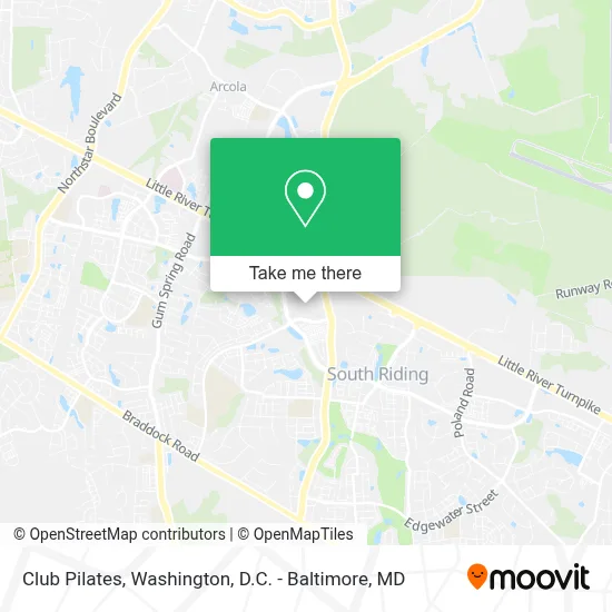 Club Pilates map