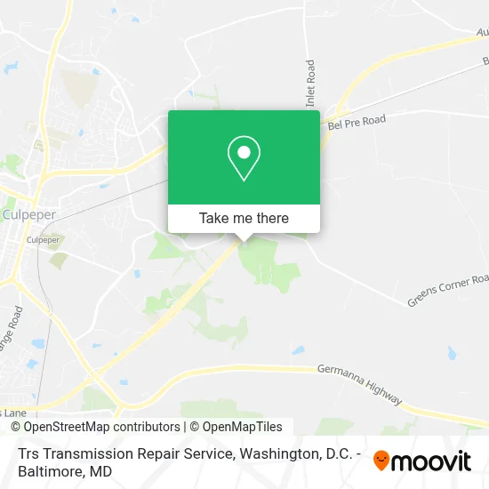 Trs Transmission Repair Service map