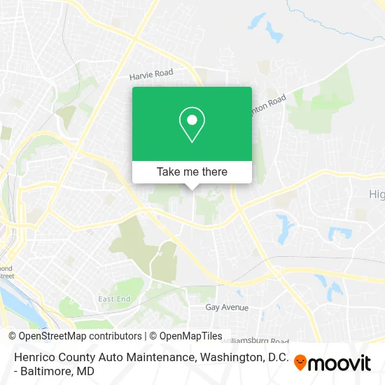 Henrico County Auto Maintenance map