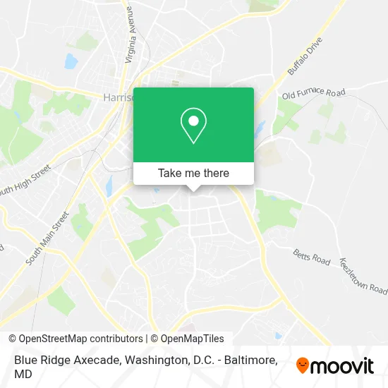 Blue Ridge Axecade map