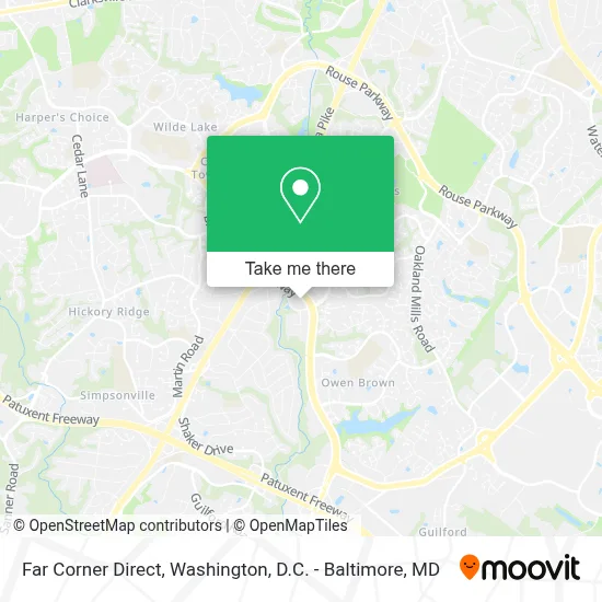 Far Corner Direct map