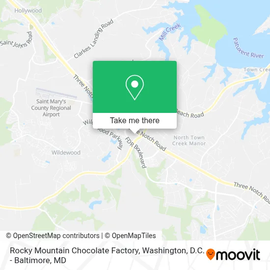 Rocky Mountain Chocolate Factory map