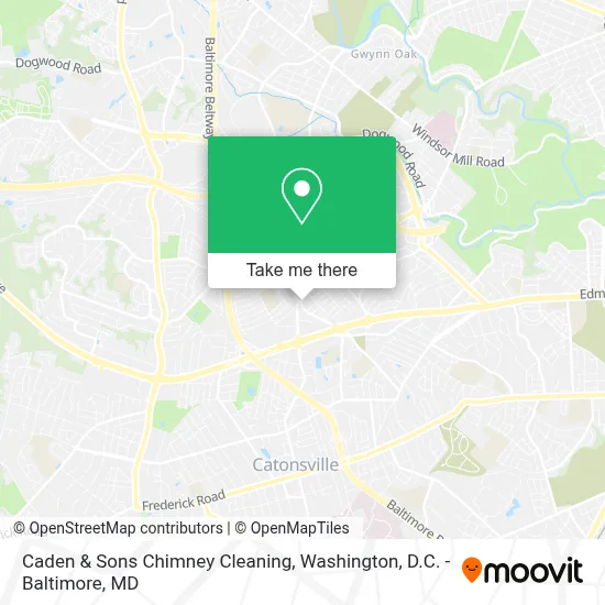Caden & Sons Chimney Cleaning map