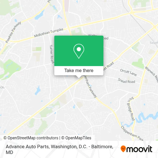 Advance Auto Parts map