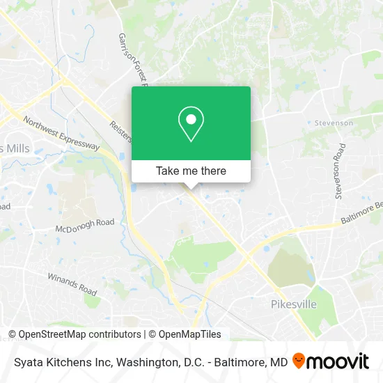 Syata Kitchens Inc map