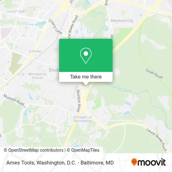 Ames Tools map