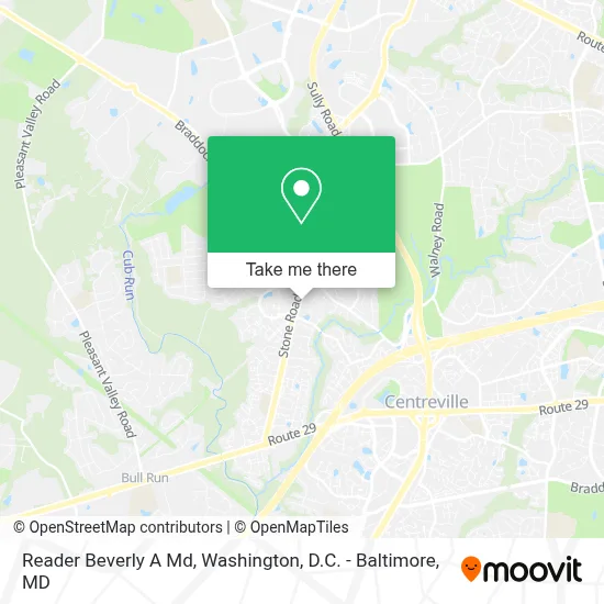 Reader Beverly A Md map