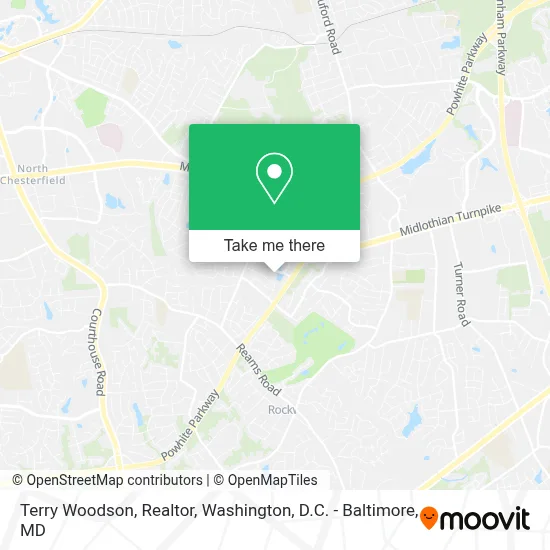 Terry Woodson, Realtor map