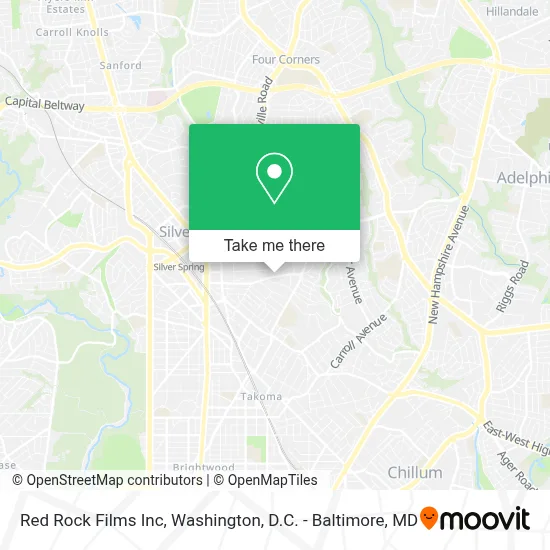 Red Rock Films Inc map