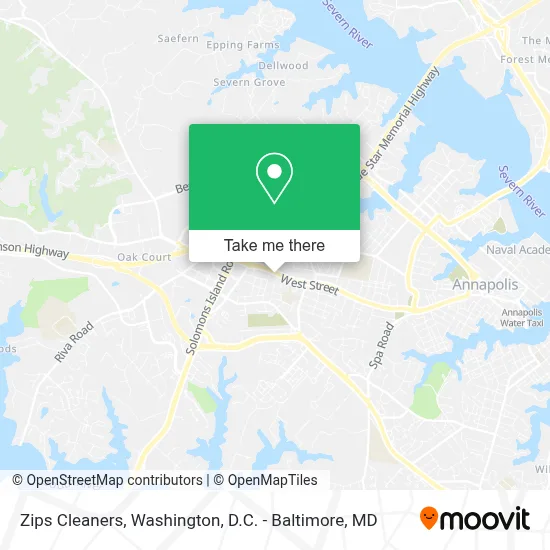 Zips Cleaners map