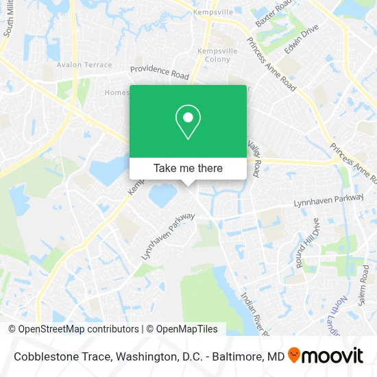 Cobblestone Trace map