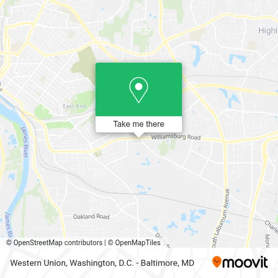 Western Union map