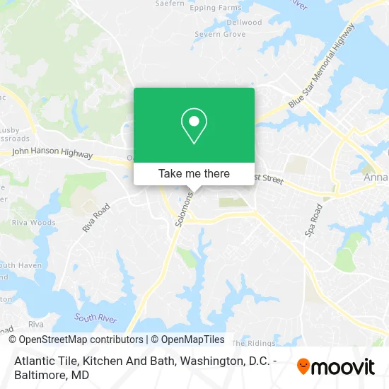 Atlantic Tile, Kitchen And Bath map