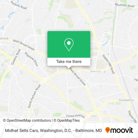 Midhat Sells Cars map