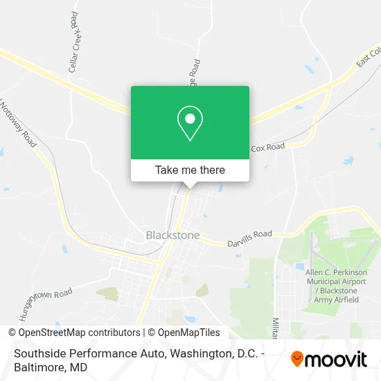 Southside Performance Auto map