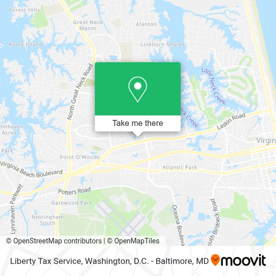 Liberty Tax Service map