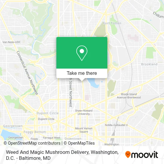 Weed And Magic Mushroom Delivery map