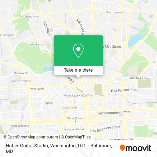 Huber Guitar Studio map