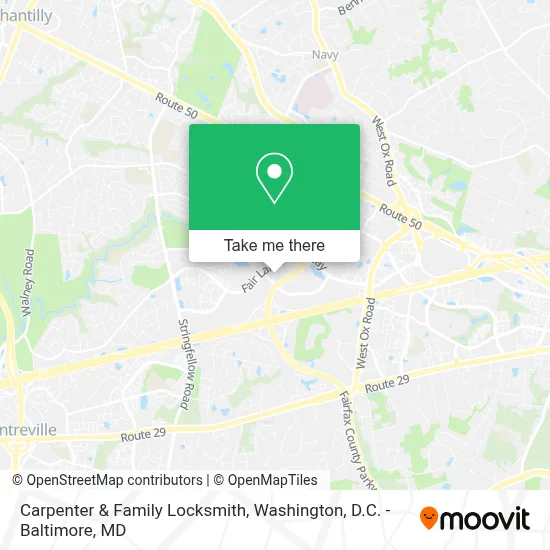 Carpenter & Family Locksmith map