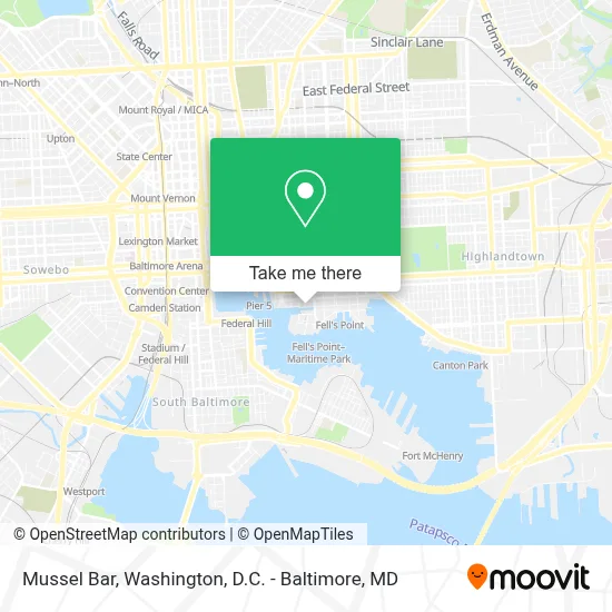 Mussel Bar map