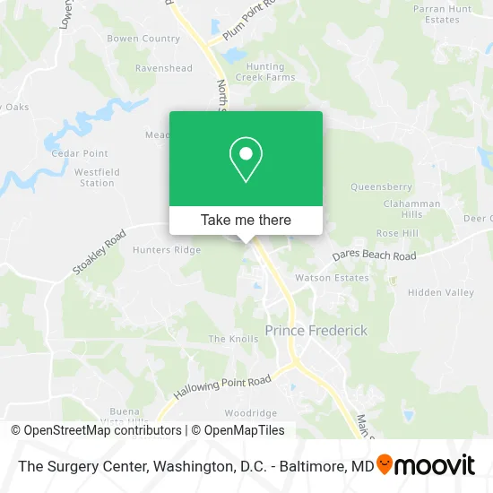 The Surgery Center map