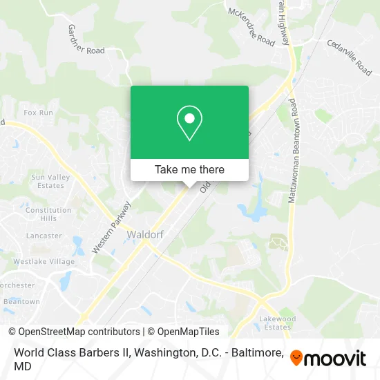 World Class Barbers II map