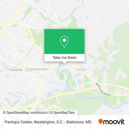 Pantops Center map