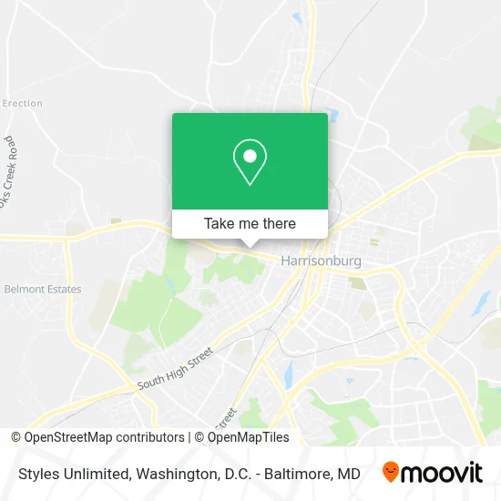 Styles Unlimited map